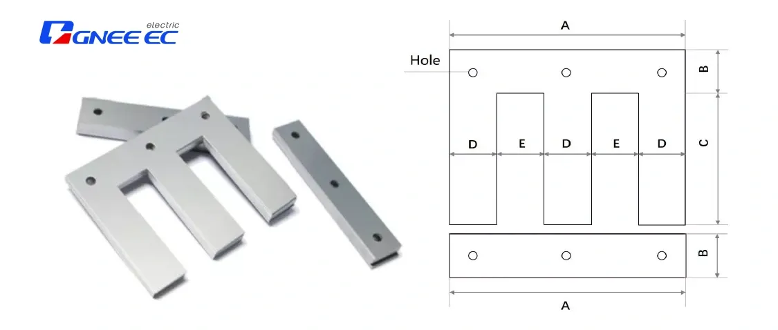 EI Transformer Core Specifications (Three-phase Series)