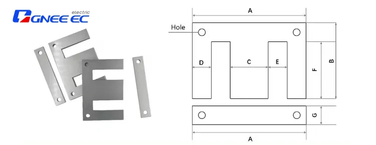 Single-phase EI Transformer Core Specifications